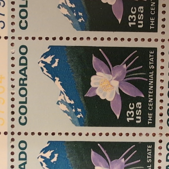 USPS 13 Cent Stamp Bundle Pueblo Art Dance Theater Colorado Folk Art Butterflies - Picture 8 of 12